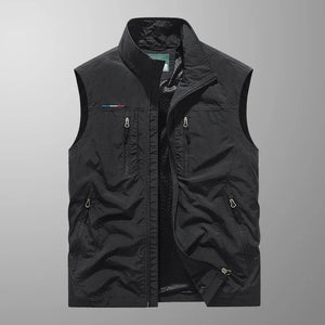 Casper – Gilet cargo traspirante con tasche multiple
