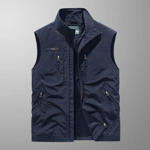 Casper – Gilet cargo traspirante con tasche multiple